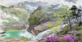 【已售】朝鲜人民艺术家 明时焕六尺《金刚山之春》(询价)