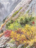 【已售】朝鲜画家赵光哲 三尺《金刚山之秋》