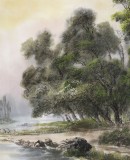 【已售】朝鲜一级画家 李明哲四尺《故乡的清晨》