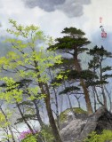 【已售】朝鲜人民艺术家 明时焕六尺《金刚山之春》(询价)