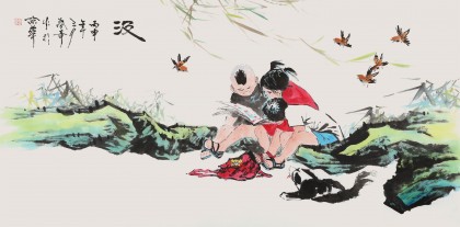 张春奇 四尺《汲》徐悲鸿纪念馆艺术中心理事（询价）