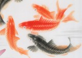 【已售】中国画院周升达 三尺《富贵久鱼》（询价）