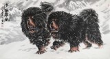 【已售】王贵邱六尺国画藏獒《雪域雄风》