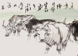 王向阳 四尺《牧牛图》中国美术家协会会员（询价）