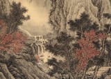 【已售】贵州七星关美协主席吴显刚 小六尺《翠影笼烟》