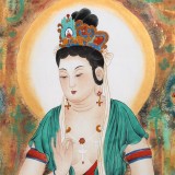 【已售】董书林四尺观音菩萨佛像《观世音》