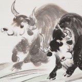 【已售】著名牦牛画家 王文煜 四尺《雪域雄风》