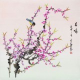 安徽美协何华贤 四尺斗方《春晓》