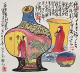 国家一级美术师王永刚 三尺斗方《钟磬声里寻禅去》(询价)