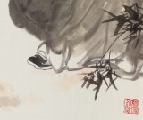 国家一级美术师王永刚 三尺《米颠拜石图》(询价)