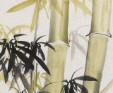 【已售】北京美协凌雪三尺斗方《竹报平安》