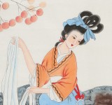 【已售】北京美协凌雪四条屏人物画《四大美人》