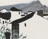 【已售】辽宁工美教授苗雨 四尺斗方《江南》师从吴冠中