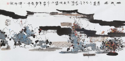 【已售】张春奇 四尺《拙政园》