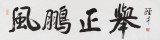 谭经才  四尺对开《风鹏正举》 83岁原中国书画家协会理事