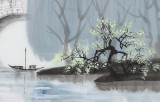 【已售】当代著名画家王寿 三尺《水乡春韵》(询价)