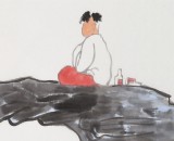 【已售】国家一级美术师王永刚《人世百般折腾 不过几场游戏》