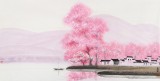 【已售】当代著名画家王寿 三尺《江南忆》(询价)