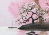 【已售】当代著名画家王寿 四尺斗方《烟雨江南》(询价)