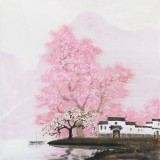 【已售】当代著名画家王寿 四尺斗方《江南之春》(询价)