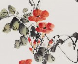 【已售】国家一级美术师王宝钦四尺斗方《凌霄花开香满径》(询价)