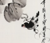 【已售】王宝钦 三尺花鸟画《秋实图》-3当代花鸟牡丹画名家（询价）