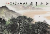 何华贤 小六尺山水 《江山平远》 颍淮书画名家