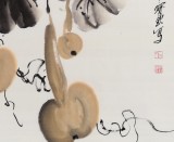 王宝钦 四尺斗方作品《秋实图》当代花鸟牡丹画名家（询价）
