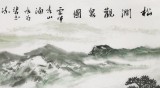 【已售】中国书画家协会理事李碧峰 小六尺《松涧观泉图》