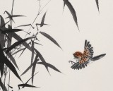【已售】安徽美协何华贤 四尺三开《直上云霄》
