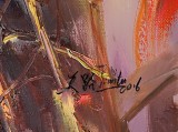 【已售】郭莹 《向日葵》北京著名女油画家