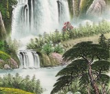 【已售】吴东四尺聚宝盆山水画《旭日祥云》