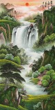 【已售】吴东四尺聚宝盆山水画《聚宝盆》