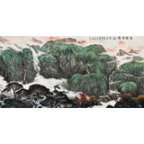 【已售】向士平 四尺《万壑泉声松外来》三峡大学艺术学院教授