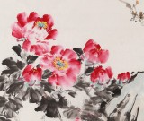 【已售】著名花鸟画家曲逸之六尺《玉堂富贵》