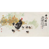 王向阳 四尺《母子情深》 当代著名画家（询价）