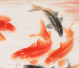 【已售】中国画院周升达 四尺斗方《富贵久鱼》（询价）