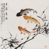 【已售】青大美院 梁景欣 四尺斗方《平安有余》