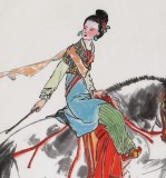 【已售】国家一级美术师王永刚 四尺《踏花归来马蹄香》(询价)