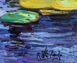 【已售】郭莹 《荷塘》北京著名女油画家