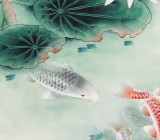【已售】南海禅寺 妙林居士 三尺《连年有鱼》