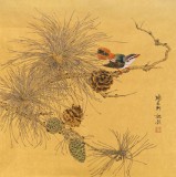 【已售】魏钦 小尺寸《喜上枝头》 中国艺术研究院