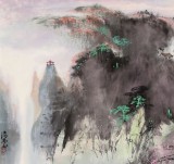 【已售】王凌云 四尺斗方《仙山楼阁》 运河艺术研究院院长