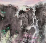 【已售】王凌云 四尺斗方《仙山楼阁》 运河艺术研究院院长