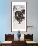 【已售】王贵邱 四尺《大风歌》 当代著名藏獒画家