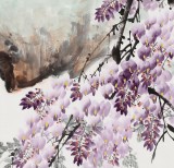 【已售】向士平 四尺《紫气东来呈吉祥》 三峡大学教授