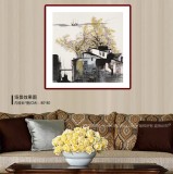 【已售】苗雨 四尺斗方《秋韵》辽宁工美教授 师从吴冠中