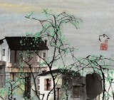 【已售】苗雨 四尺斗方《水乡之春》辽宁工美教授 师从吴冠中