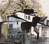 【已售】苗雨 四尺斗方《秋韵》辽宁工美教授 师从吴冠中