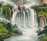 【已售】吴东 六尺《宝地生金》 著名易经风水画家